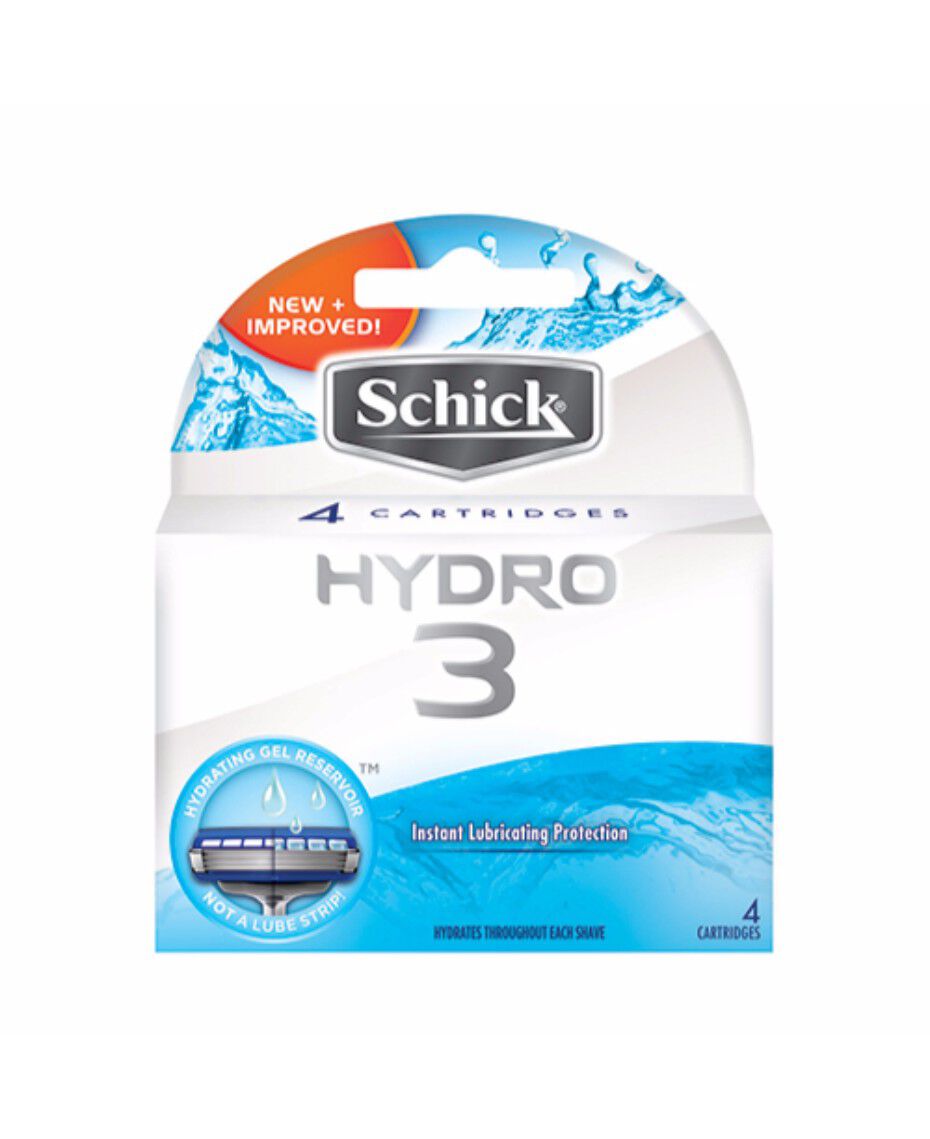 Schick Hydro 3 Blades 4 Pack Shaver Shop